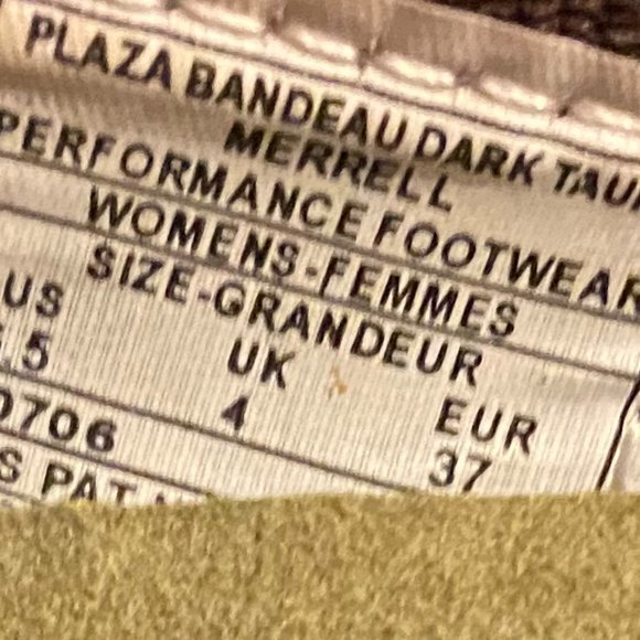 Merrell Plaza Bandeaux Dark Taupe Shoes 6.5 Very Nice!! - Picture 6 of 9